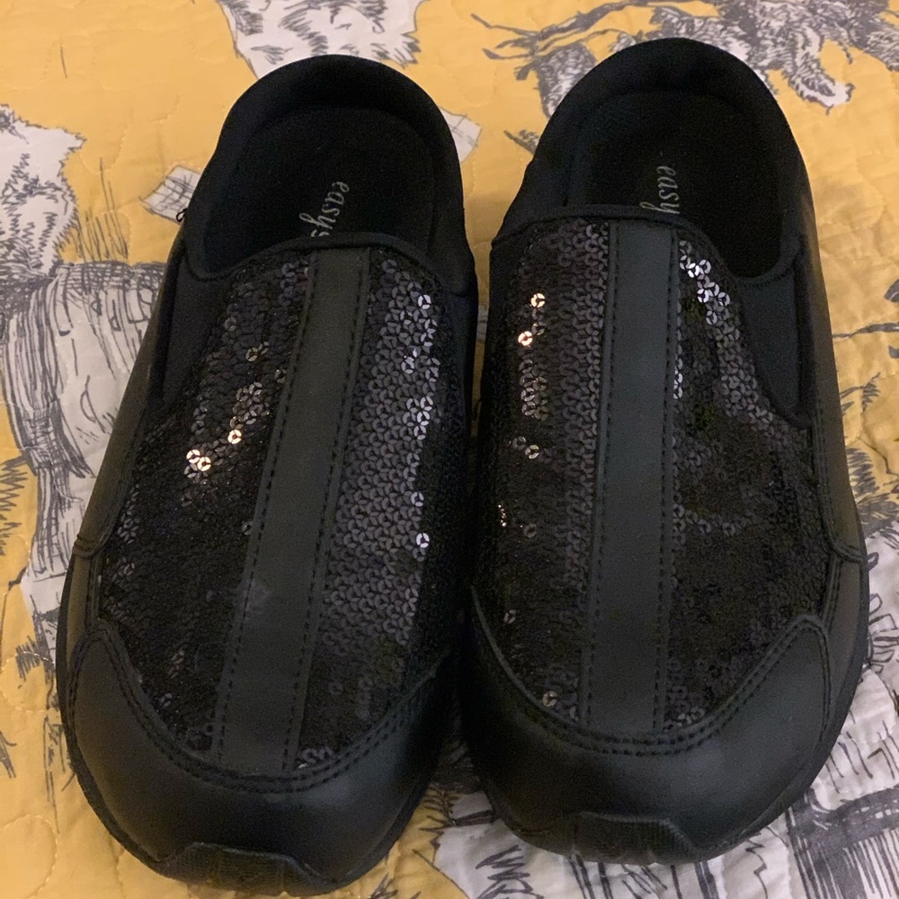 Easy Spirit sequin slip on mules